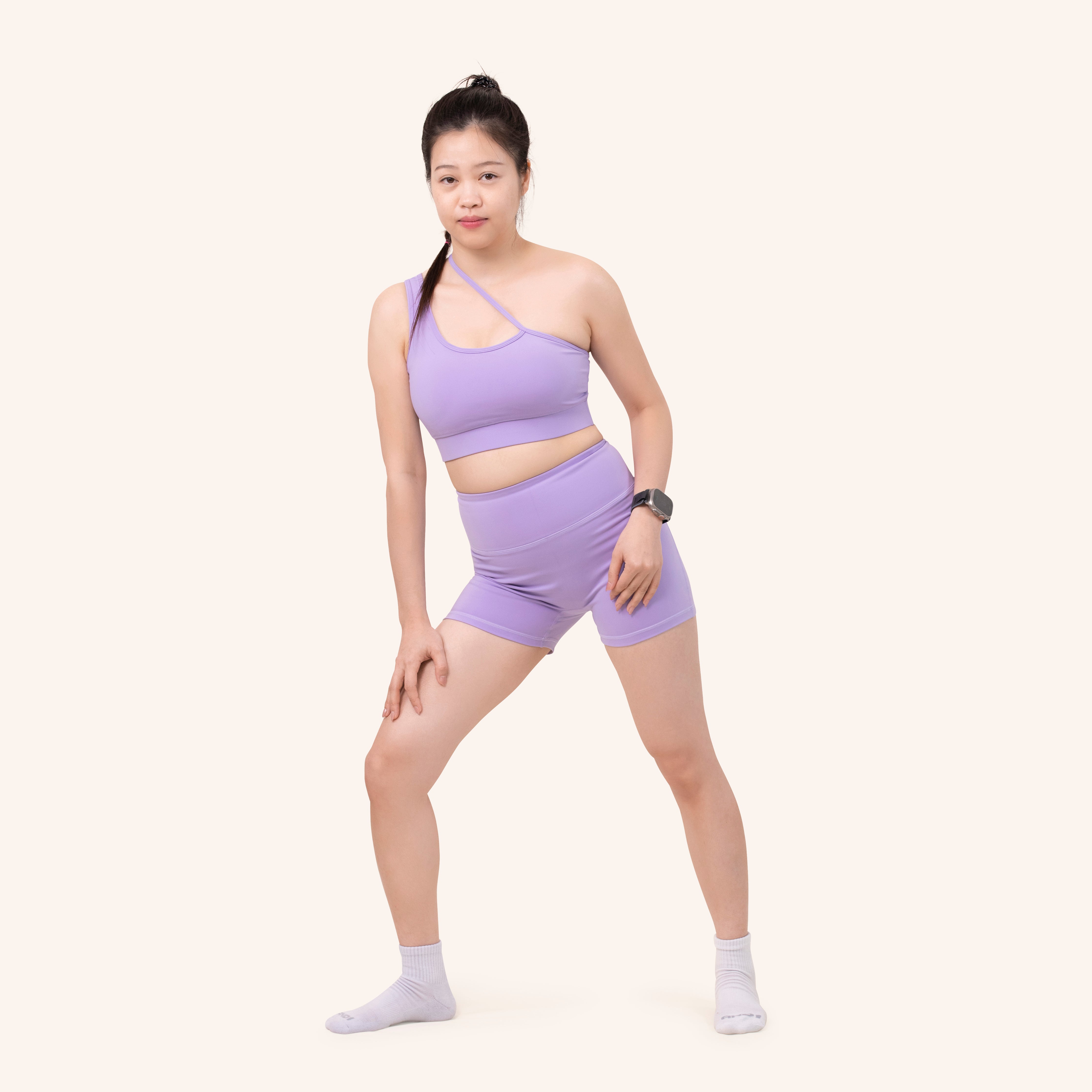 Single Shoulder Sports Bra